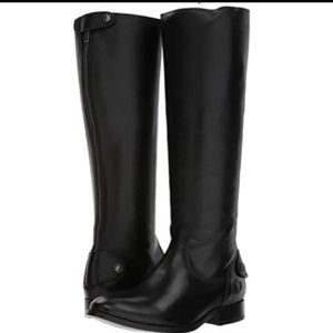 Frye Melissa Button Black Riding Boots Size 10